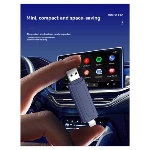 SE Pro Car CarPlay Adapter Wireless Supporta CarPlay e Android Auto per IOS Android Plug & 2
