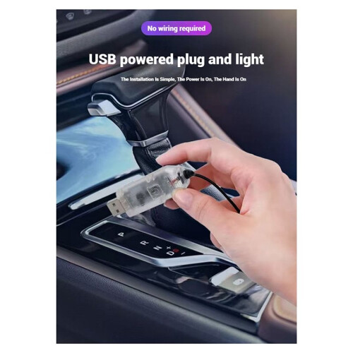 Car Atmosphere Light Multicolour Magic Ambiance Light 150cm Interior Decoration Light Remote + APP Control USB Light