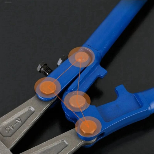 Alicate de Corte de 14 Polegadas para Cortar Fios e Cabos de Aço, Multifuncional, com Ponta Plana, Ferramenta Manual Resistente.