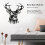 Rustic Iron Deer Wall Art - Strong Structure, Multi-Use Decor 5