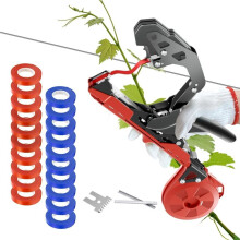 Plant Tying Machine,Garden Tape Tool with 20Rolls Tapes,Plant Tape Tying Tape to Tie Vine Grapes Vegetables Garden