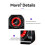 Car Music Rhythm Light Pointer Rhythm Light Wind Vent Decorative Light USB 5V Plug and  Yellow 6
