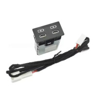 Car Fast Charger Dual TYPE-C PD Port Charging Interface Adapter for Camry for RAV4 Land 18-22