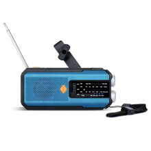Portable Solar Crank Emergency Radio Global FM Receiver LED Flashlight 5000mAh High Quality SOS Annunciator
