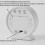 LED Digital Alarm Clock Week Date Second Hand Display Brightness Adjustable 2 Alarms Table Ambient Light 12/24H Clock 8
