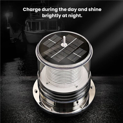 Marine LED Solar Anchor, Warning, Beacon, Mesh Mark, Flash, Signal Light 2