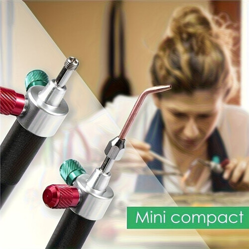 Oxygen Welding Torch Kit for Jewelry Making, Durable Metal Tool with Interchangeable Nozzles for Precise Soldering 1
