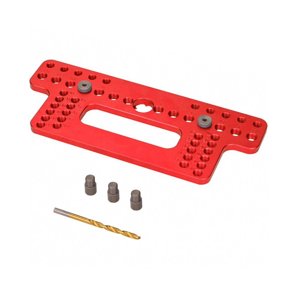 Photos - Furniture Hardware Jojomino Woodworking Wood Door Handle Locator Puncher for Wardrobe Door Cabinet Positioner Drill Guide Aluminum Alloy Red 