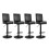 PU Leather Bar Stool Covers with Backs, 4 Pack Stretch Waterproof Bar Stool Chair Covers Washable Barstool Covers 1