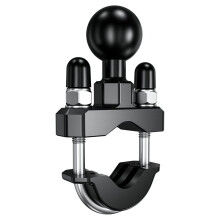 Handlebar U-Bolt Mount Base for  B Size 1 Inch  Double Socket Arm & Bike Motorcycle Phone Holder