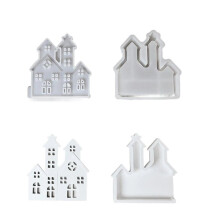 Silicone Molds for Crafts Non-Stick Christmas Home Decor Plaster Epoxy CraftMaking Mold for Chocolate Wax Fondant Clay