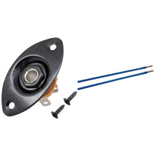 3 Pcs Musical Instrument Accessories:1 Pcs Oval Indented Guitar Jack Plate & 2 Pcs Guitar Truss Rod Steel 9 X 440mm