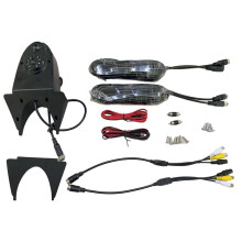2 in 1 Universal Cargo Van 3Rd Brake Light Dual Camera for Sprinter Ambulance Vehicle Rear View Reverse Backup