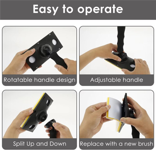 Quick Paint Edger Tool with 3 Replacement Pads for Efficient Wall Painting Hand Tool for Wall Painting 2