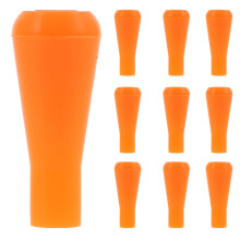 12Pcs Quiet Soft Rubber Arrowheads Orange for Outdoor Archery Training