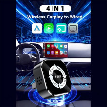 4in1 Wireless CarPlay Adapter USB Dongle Airplay/Mirror Link/Android Auto/Carplay AI Box Car Intelligent System A