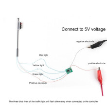 10pcs Model Traffic Signal Light Controller Electric Circuit Board Train Railway Traffic Light Panel Controller