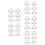 30Pièces Triangles En Céramique Fer Pour Cours De 1