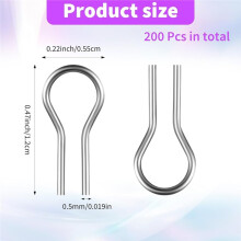 300Pcs High Fire Wire for Ceramics, 0.5mm R-Shape Carbon Steel Fused Glass Supplies, for Jewelry Making,Clay Crafts