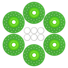 Disco de Corte para Azulejos de 4-1/2" para Esmerilhadeira Angular, Porcelana/Vidro/Cerâmica/Granito/Mármore, Eixo de 7/8" - Pacote com 6 Unidades