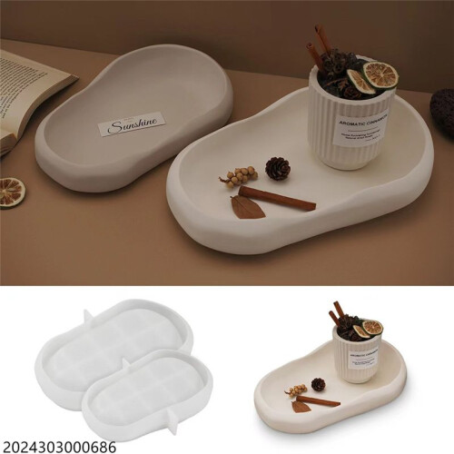 Oval Storage Tray Molds Handmade Storage Plate Molds Castings Molds  Supply S 1
