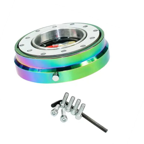 Thin Version 6 Hole Steering Wheel Quick Release Hub Adapter Snap Off Boss Kit for Racing Car Steering Wheel 1
