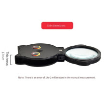 8x Outdoor PortableJeweler Loupe Loop Eye Magnifier Magnifying Magnifier Cartoon Owl with Lanyard