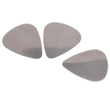 6Pcs Stainless Steel Guitar Picks-Silver with 3Pcs Metal Finger Picks + 1Pcs Thumb Pick Set