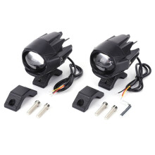LED Motorcycle Spot Light Waterproof Auxiliary Motorcycle Headlight with Mount Brackets Universal Fit for Motorcycles