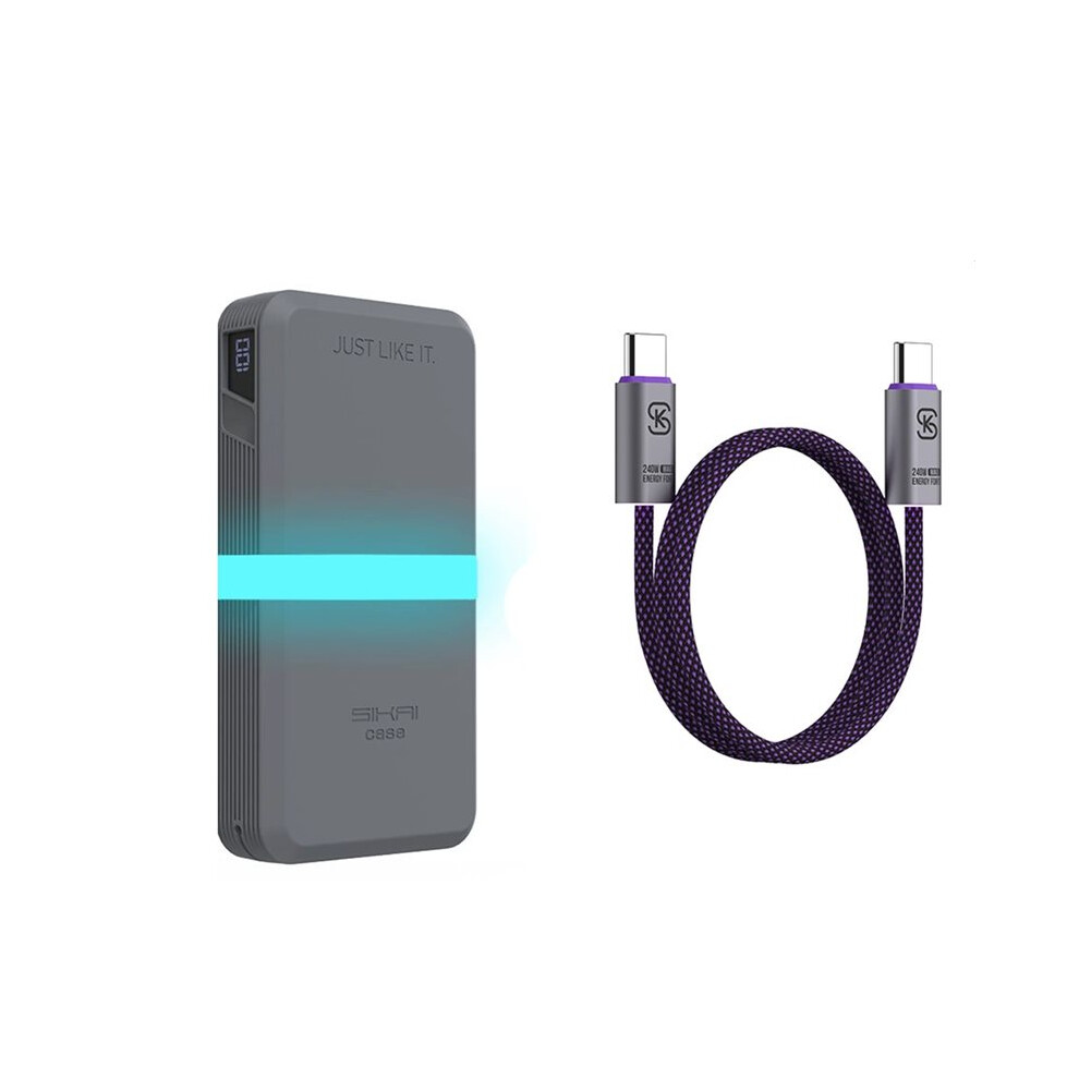 Sikai Case For Ugreen 145W 25000Mah Powerbank Anti-Slip Shockproof Cover With Cable Full Port Access Button Protection 6034264392636