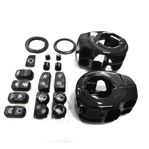 Handlebar Control  Housing Button Kit for  Road King Street Glide FLHX 1