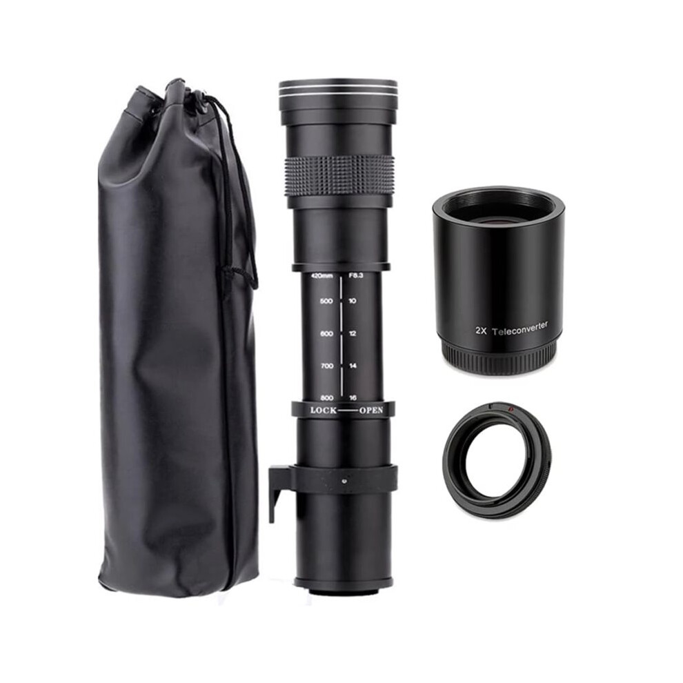 420-1600Mm F/8.3 Super Manual Telephoto Lens For A58 Nex-3Nl A7 A7r A6000 A6500 Hx300 Rx100ii Mirrorless Camera 6032910474620