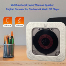 Portable CD Player HiFi Speaker Players LED Screen CD Music Player with IR Remote Control