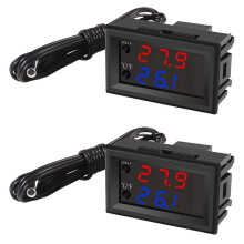 Dual Color LED Display Temperature Controller Module for Heating/Cooling -50 to 110 Celsius 12V Programmable Heating