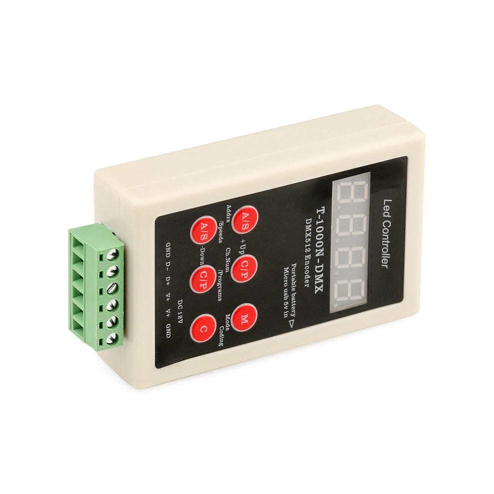 Dmx512 Writer T-1000N-Dmx Address Writer For Ucs512,Sm1651x,Tm512ac,Gs512,Mx512,Sm1751x Series Addressable Ic 4714239733863