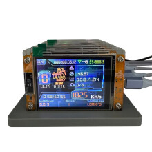 Miner NerdMiner NMMiner com 6 Slots para Bitcoin e Criptomoedas, Tela Sensível Ao Toque de 2,8 Polegadas, Taxa de Atualização Aprimorada, para Uso
