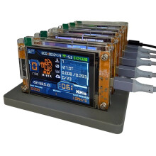 6X 1060KH/S NMMiner NerdMiner+6 Slots Base Upgraded Harshrate Bitcoin Crypto Solo Miner 2.8 Inch Touch Display Home BTC