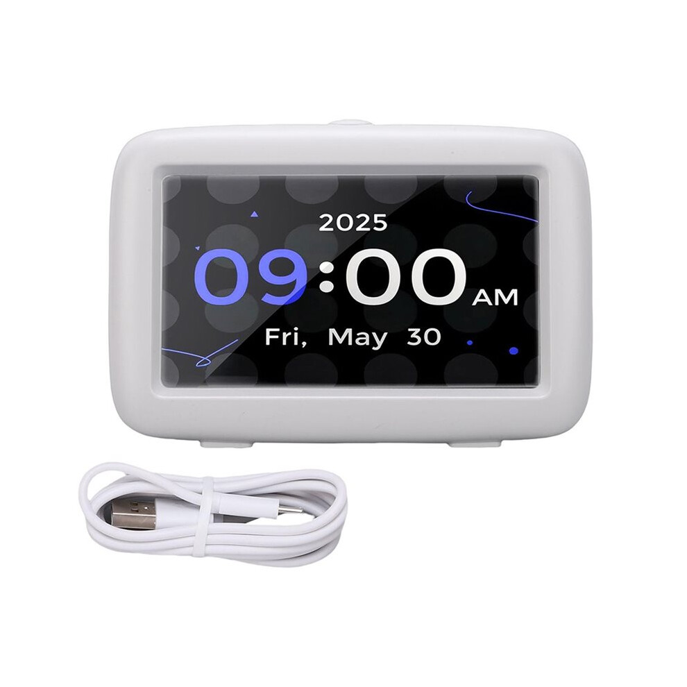 4.3-Inch Desktop Digital Clock With Voice Announcement Elderly Clock With Dementia Medication Reminder Alarm 4711785394722