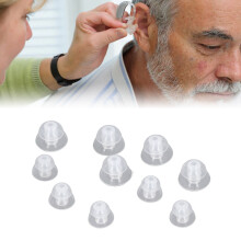 20pcs Silicone Ear Tips Replacement for Sound Aids & Headphones, Large & Small
