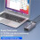 USB Hub USB 3.0 5Gbps Splitter with Individual OFF/  LED Indicator for Computer USB  Extender 10 2