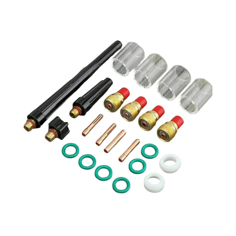 23Pcs Tig Welding Stubby Gas Lens 10 Cup Kit For Tig Wp-17/18/26 Torch 6031272621833