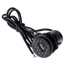 12V Motorcycle Phone Charger Single Port Waterproof USB Socket Handlebar Phone Charger for Tablets Motorcycle Parts