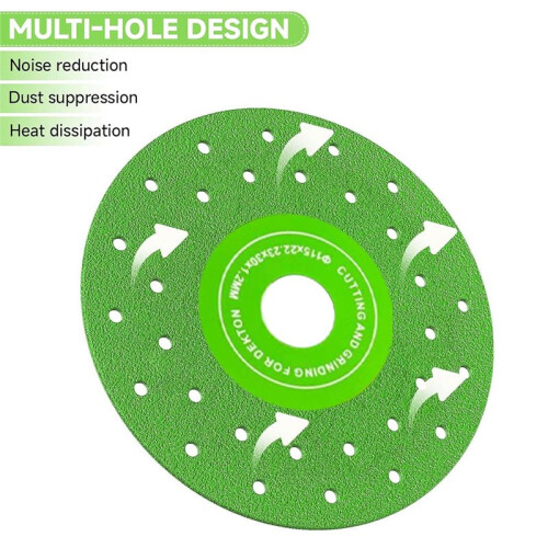 4-1/2" Tile Cutting Disc for Angle Grinder, Porcelain/Glass/Ceramic/Granite/Marble, 7/8" Arbor-6 Pack 1
