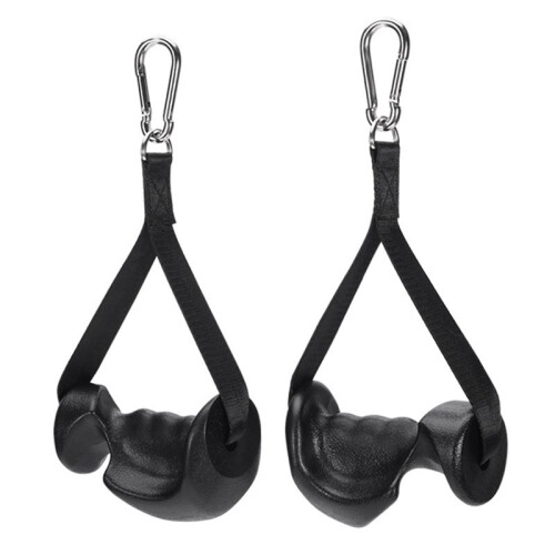 2 Pcs Ergonomic Exercise Handles, Resistance Band Handles Cable Machine Attachments for Gym Pulley Machine 1