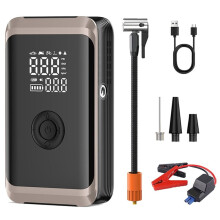 Avviatore di Emergenza per Auto 4 In 1 con Compressore D'Aria da 150 PSI, Power Bank Portatile da 6000 MAh e Strumento per Gonfiare I Pneumatici