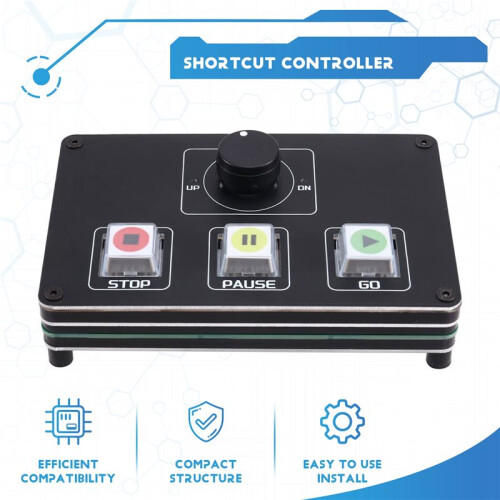 USB Audio Keyboard Shortcut Controller for Music Performance and Media Control 1