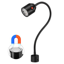 Magnetic Work Light, LED Machine Light with Flexible Gooseneck and Magnetic Base, Shop Tool Lamp for Lathe EU Plug