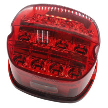 Motorcykel LED Bakljus Bromsljus för Dyna Fat Boy 883 1200 Road King Davidson FXDL99-17 Röd