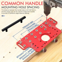 Aluminum Alloy Cabinet Hinge Jig Set Professional Drilling Guide for Woodworking DIY