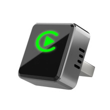 Wireless CarPlay Adapter Zinc Alloy MirrorLink Android Auto Wireless Adapter Plug& for Car